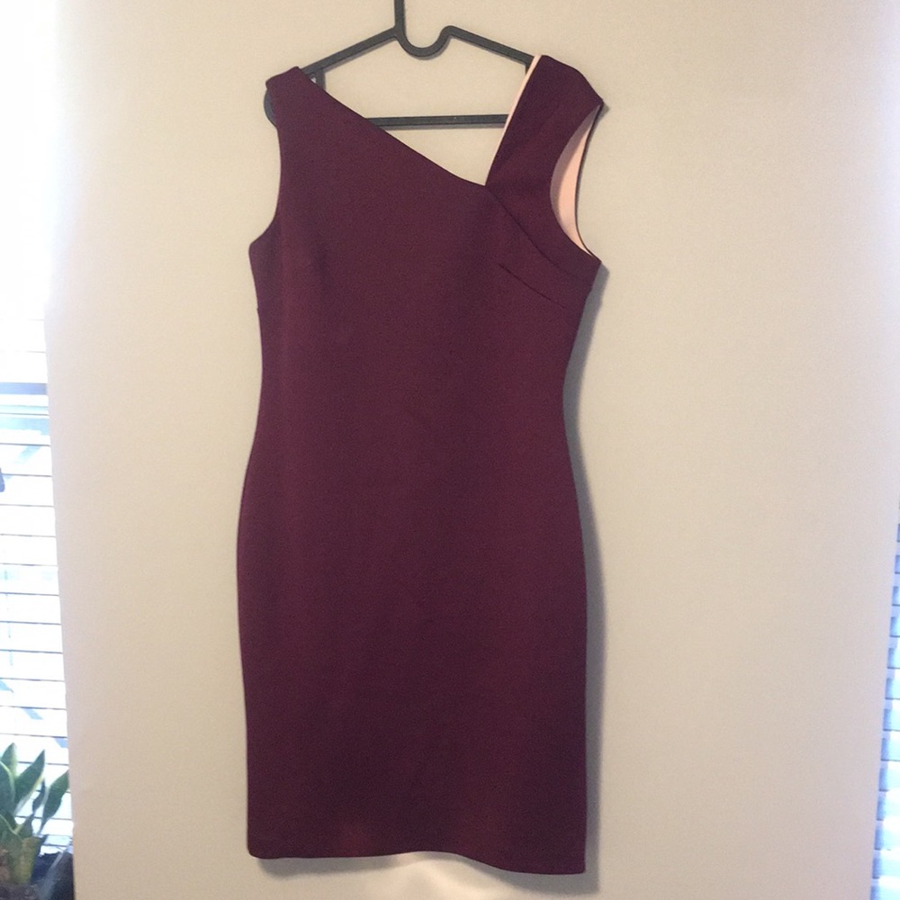 Calvin Klein maroon dress